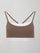 Double Layered Contrast Bra in Melt - Caribou/ White