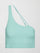 One Shoulder Convertible Bra Top in Melt - Granite Green