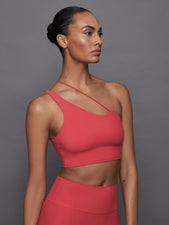 One Shoulder Convertible Bra Top in Melt