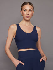 V-Neck Longline Bra in Melt