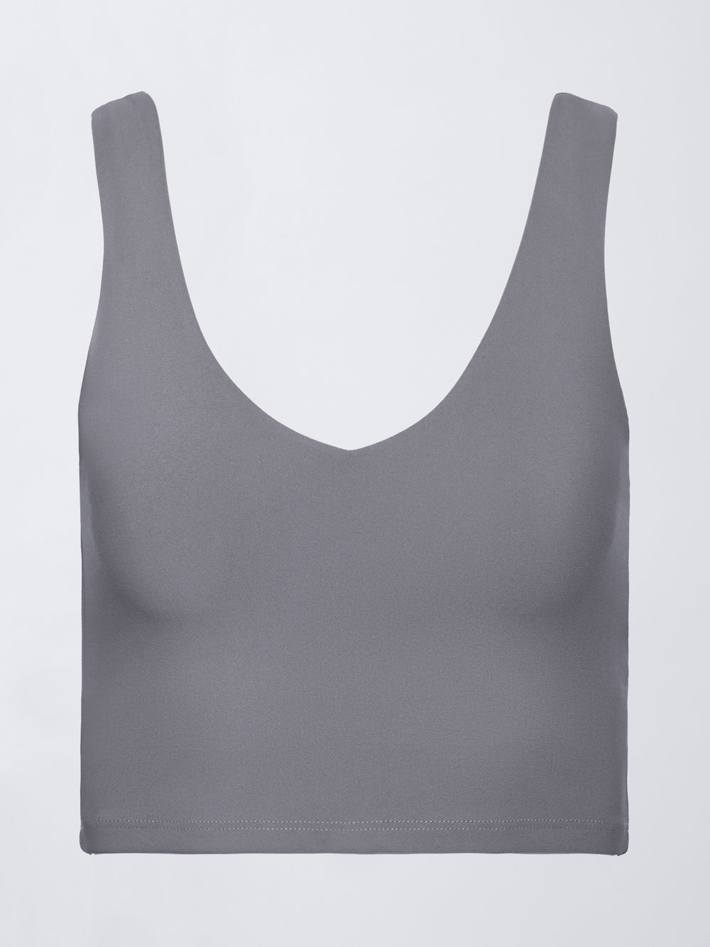 V-Neck Longline Bra in Melt - Steel Grey