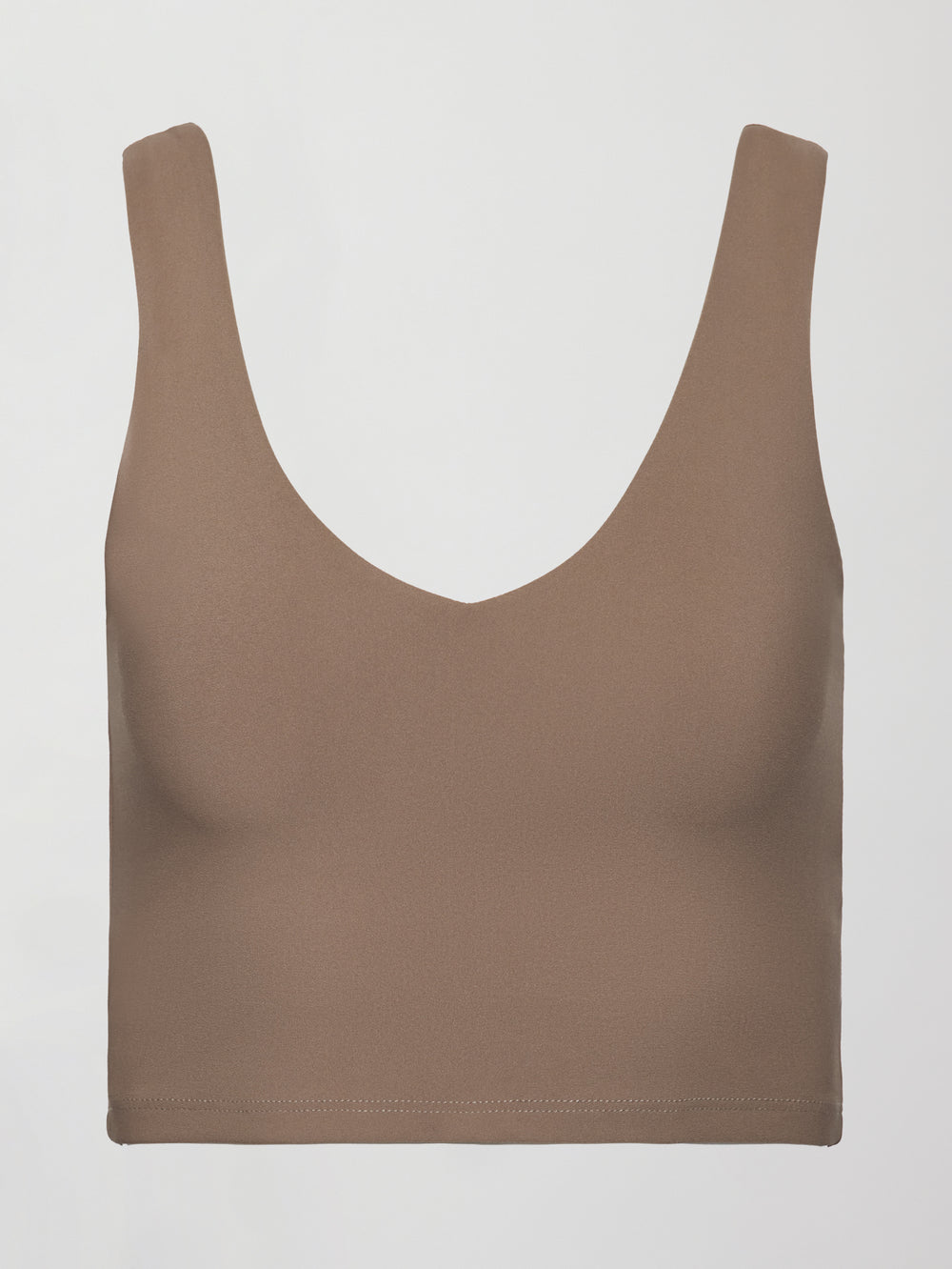 V-Neck Longline Bra in Melt - Caribou