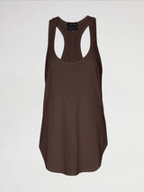 Long RacerBack Tank - Dark Oak