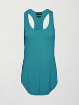 Long Racerback Tank - Enamel Blue