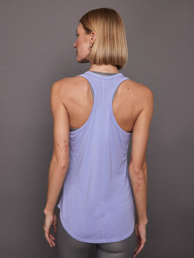 Long RacerBack Tank - Sweet Lavender