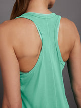 Long RacerBack Tank - Wasabi