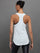 Long RacerBack Tank - White