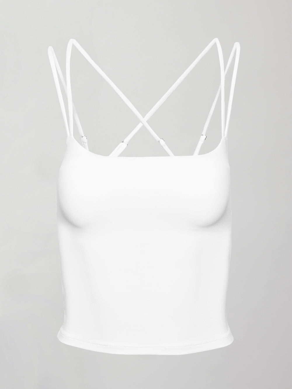 Strappy Tank in Melt - White