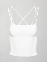 Strappy Tank in Melt - White