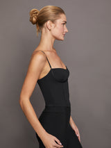 Seamed Tank in Melt - Black