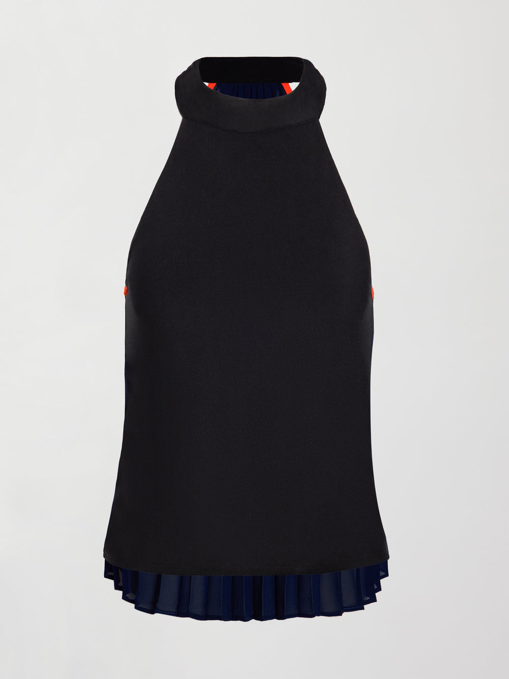 Pleated Back Tank in Melt - Black / Navy