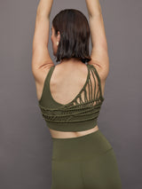 Crochet Bra in Melt - Olive