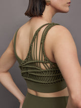 Crochet Bra in Melt - Olive