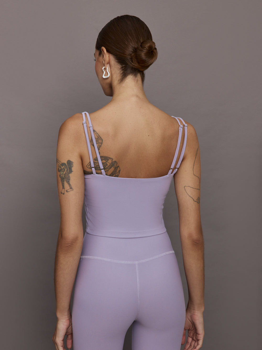 V Neck Tank in Melt - Lavender Grey