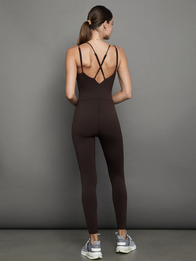 Strappy Jumpsuit in Diamond Compression - Java