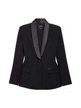 Tuxedo Blazer - Black