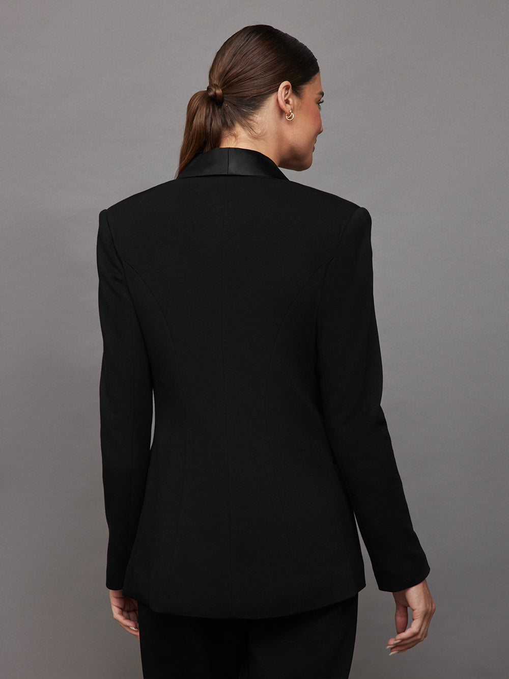 Tuxedo Blazer - Black