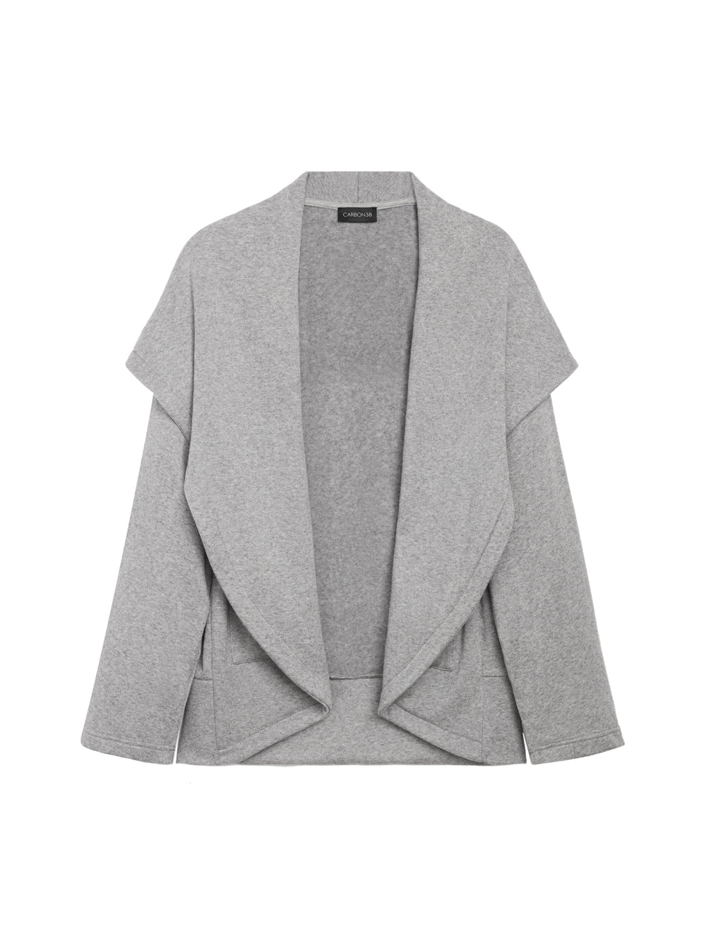 Fleece Cardigan - Heather Grey