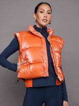 Puffer Vest - Orange