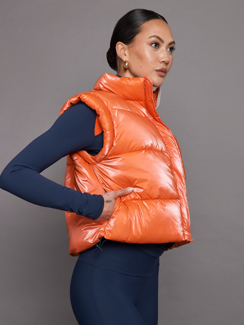 Puffer Vest - Orange