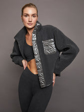 Metallic Sherpa Jacket