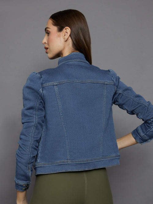 Tailored Denim Jacket - Medium Wash