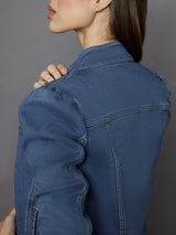 Tailored Denim Jacket - Medium Wash