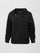 Half Zip Asymmetrical Pullover in Interlock - Black