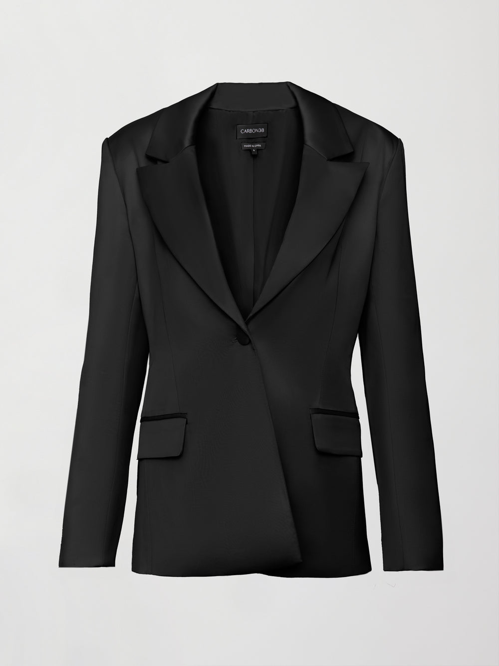 Satin Blazer - Black