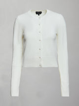 Tennis Cardigan Sweater - White