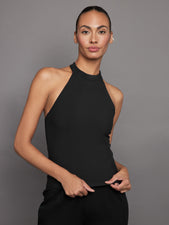 SLEEVELESS MOCK NECK TOP IN MELT