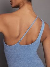 One Shoulder Convertible Tank in Heather Melt - Quiet Harbor