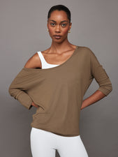 Long Sleeve Off Shoulder Tee