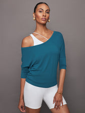 Long Sleeve Off Shoulder Tee