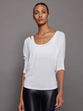 Long Sleeve Off Shoulder Tee