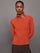 Raglan Zip Pullover - Orange