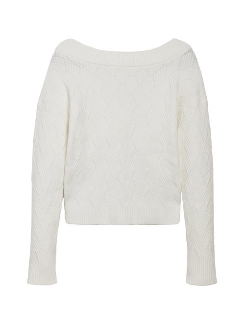 Twist Pullover - Winter White