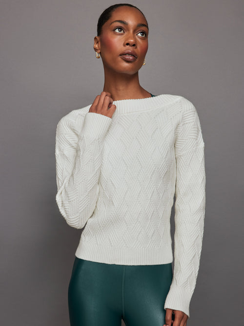 Twist Pullover - Winter White