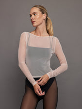 Sheer Overlay Top