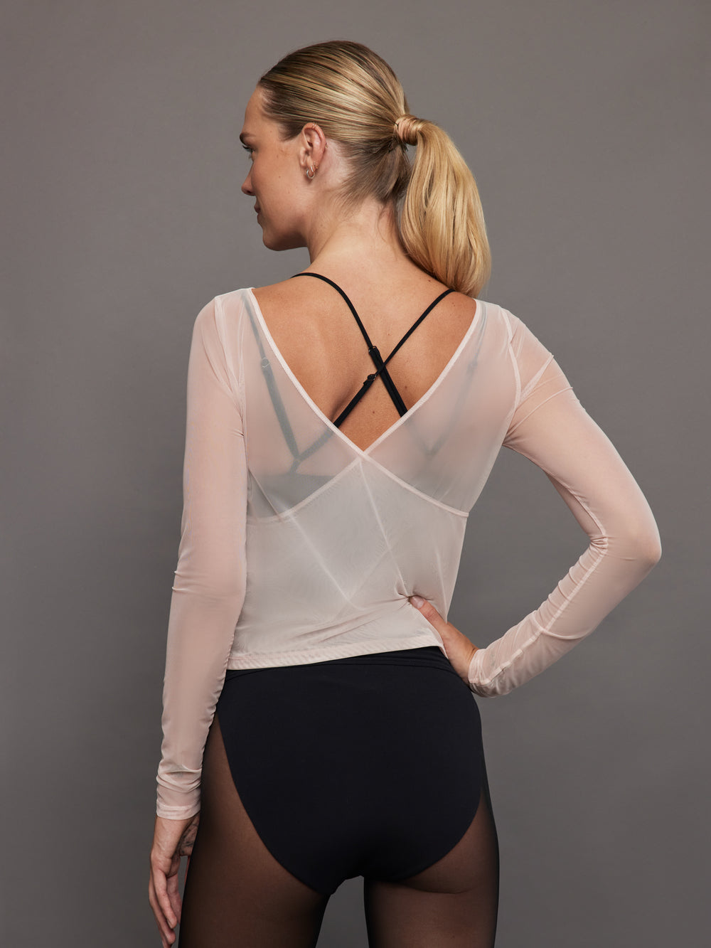 Sheer Overlay Top - Rose Cloud