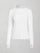 Long Sleeve Mock Neck Rhinestone Top - White