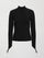 Mock Neck Long Sleeve in Melt - Black