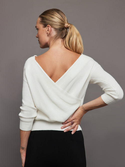 Wrap Sweater - Winter White