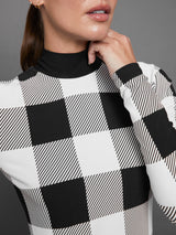 Long Sleeve Printed Base Layer - Buffalo Plaid