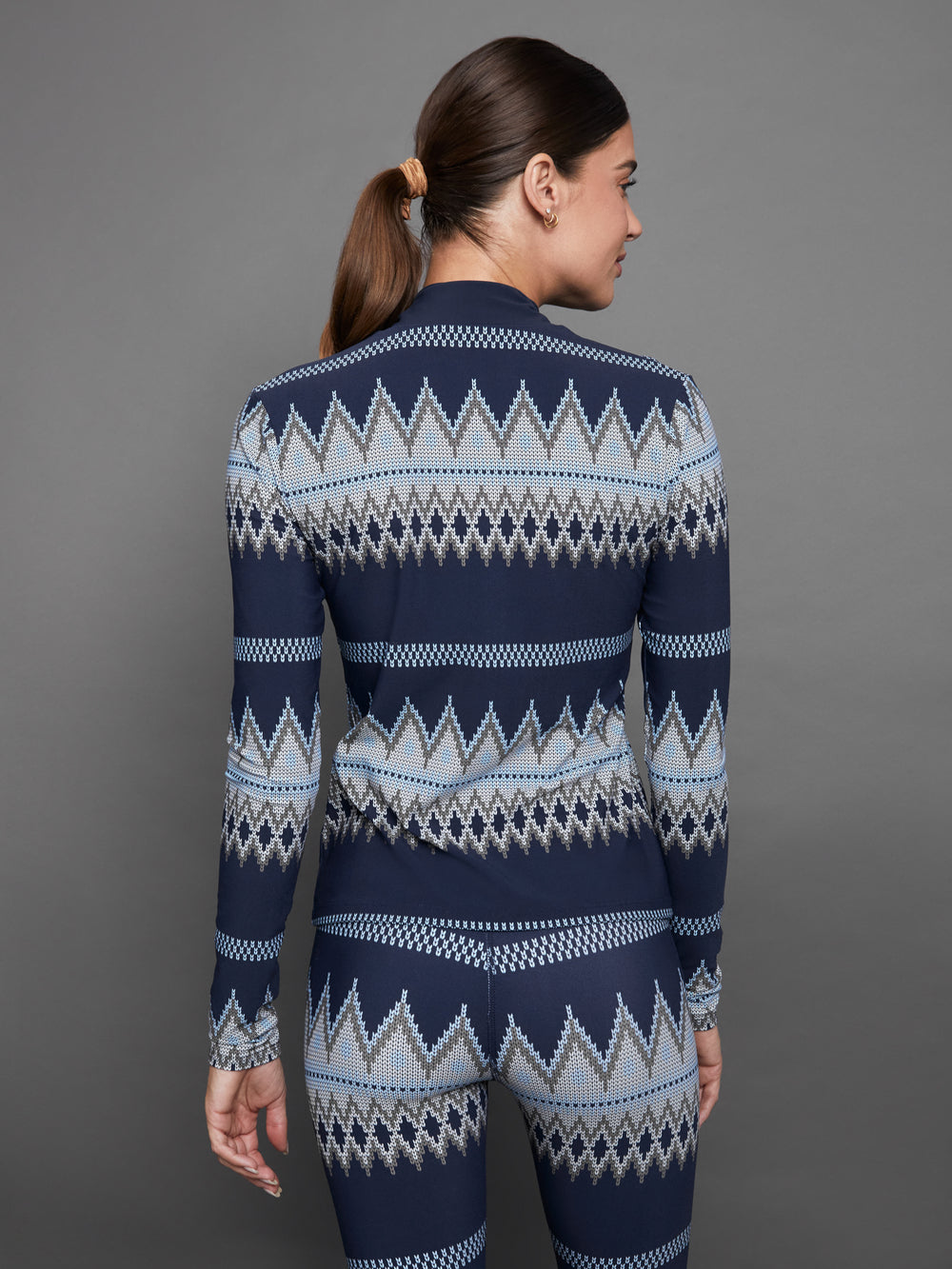 Long Sleeve Printed Base Layer - Printed Fairisle