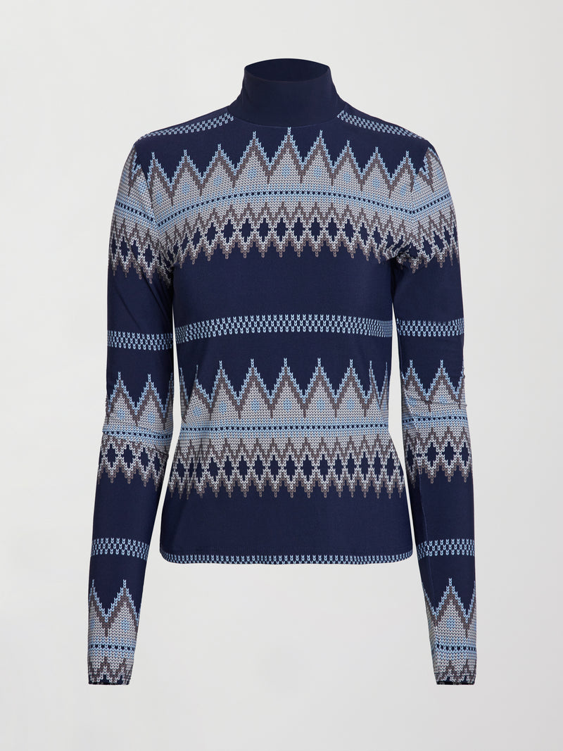 Long Sleeve Printed Base Layer - Printed Fairisle