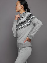 Fairisle Sweatshirt - Heather Grey