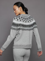 Fairisle Sweatshirt - Heather Grey