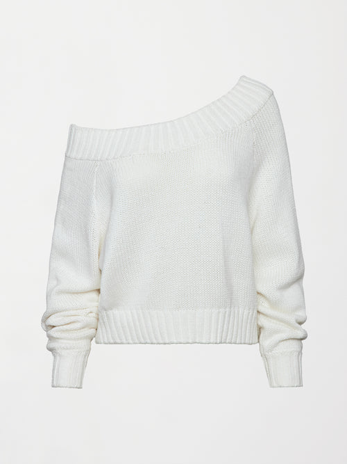 Slouchy Knit Sweater - Off White