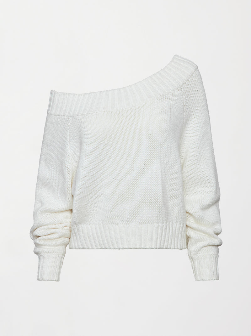 Slouchy Knit Sweater - Off White